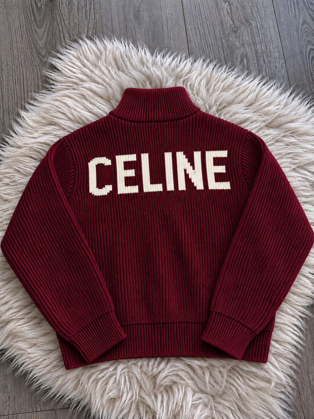 Veste zippée CELINE Rouge