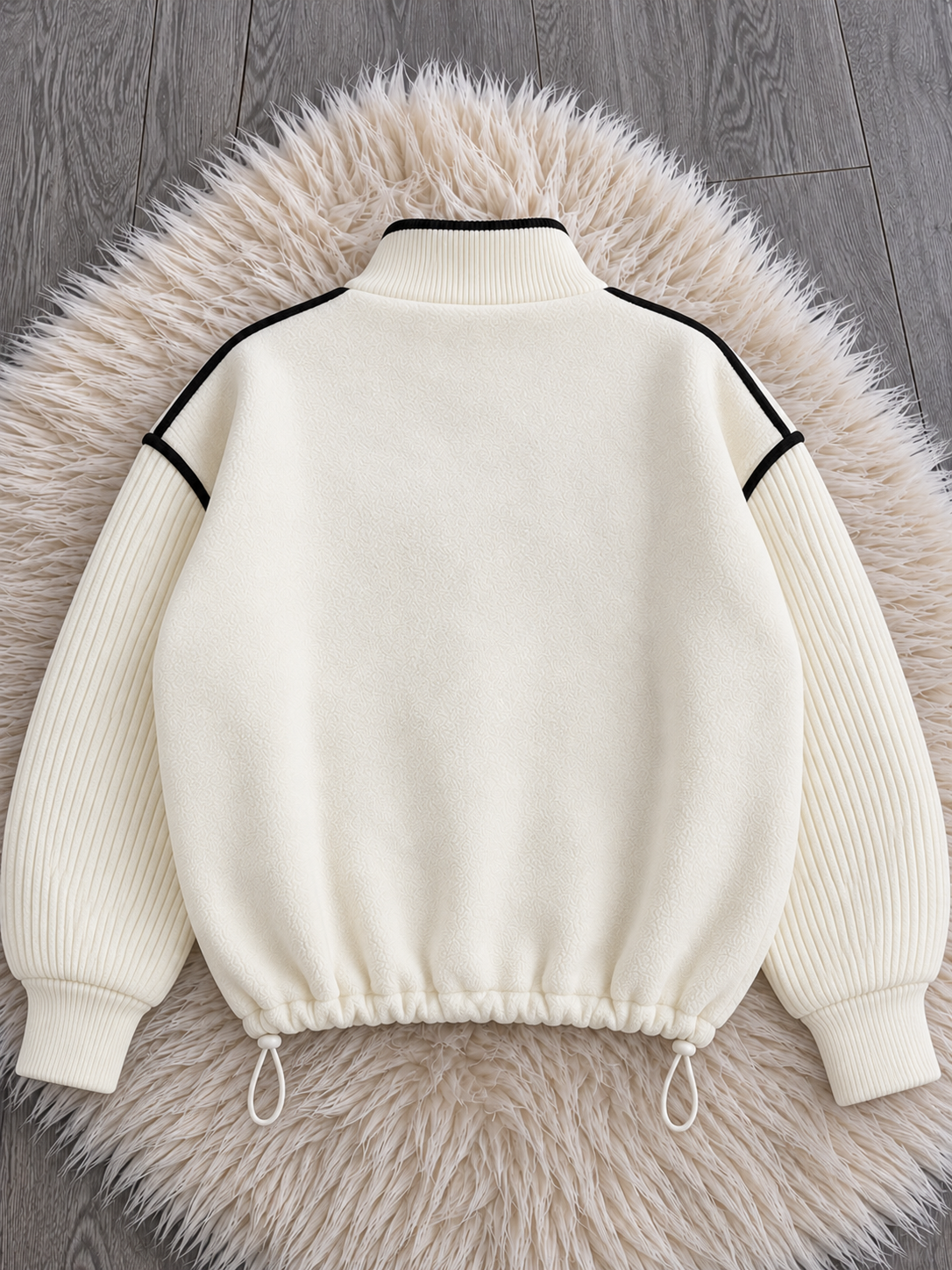 Veste zippée CHANEL Blanc