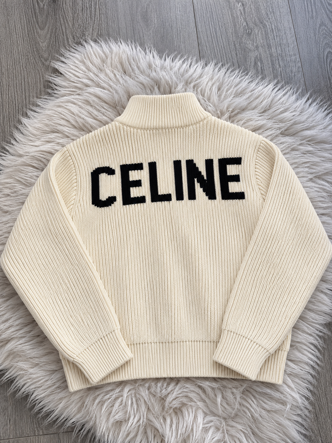 Veste zippée CELINE Blanche