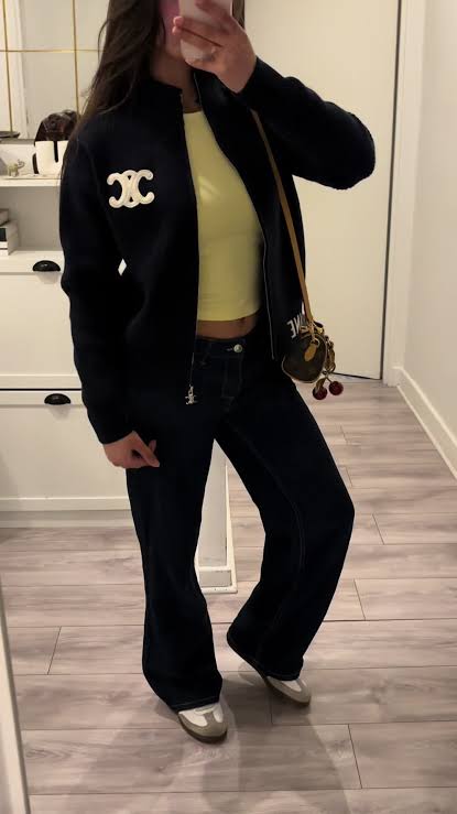 Veste zippée CELINE Noir